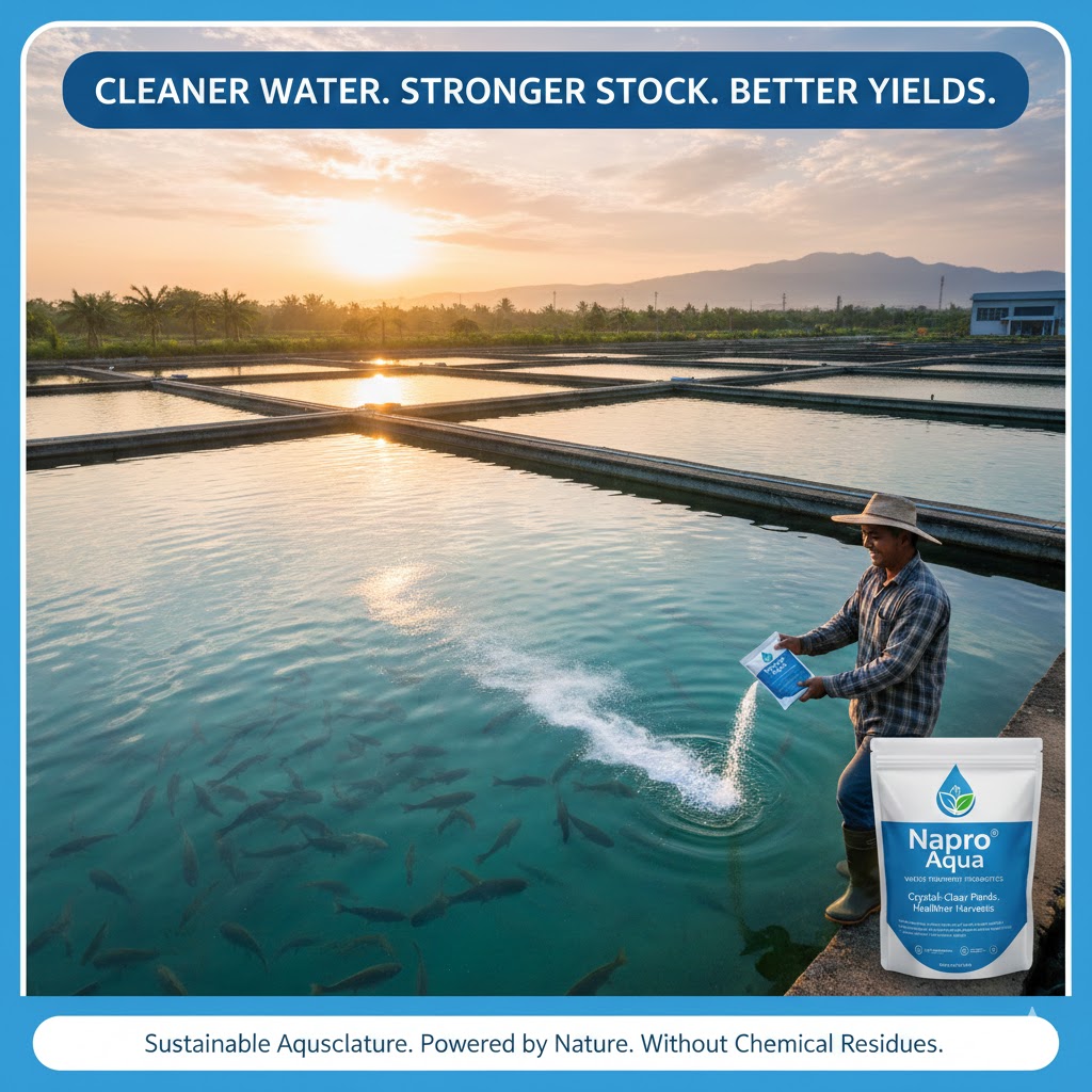 Crystal-Clear Ponds, Healthier Harvests Napro® Aqua Water Treatment Probiotics