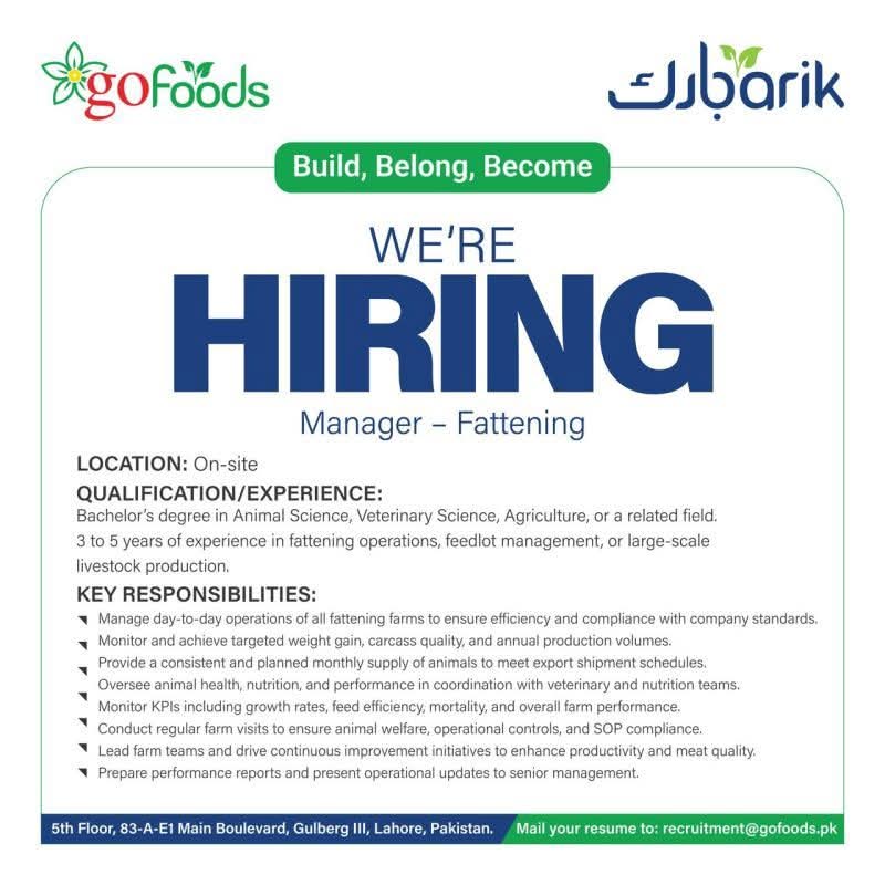 goFoods - Fattening Farm Manager