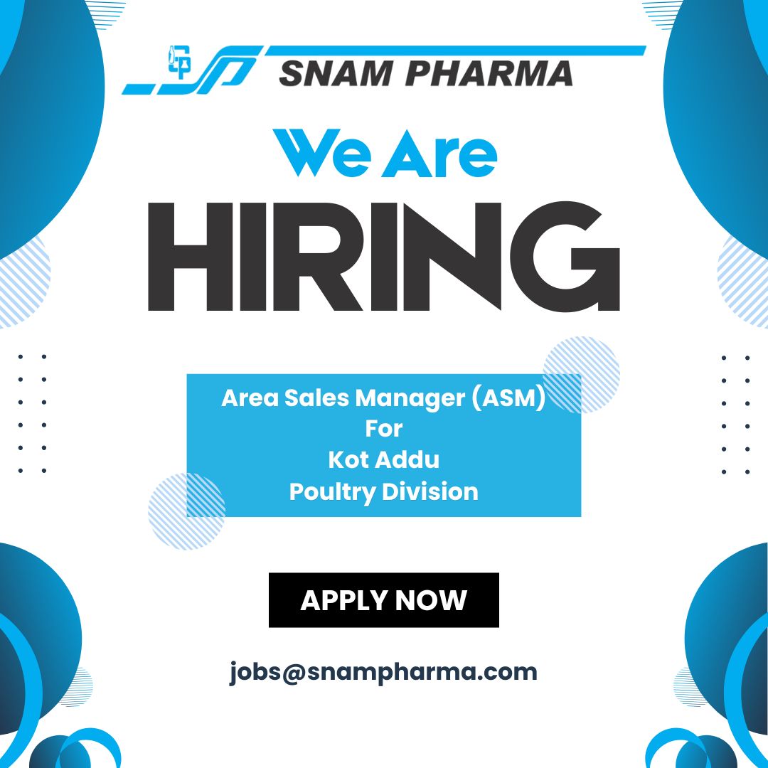 Snam Pharma Position: Area Sales Manager (ASM)