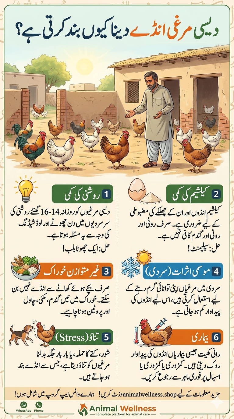 Why Desi Murghi Stop Laying Eggs? Complete Guide for Farmers in Pakistan