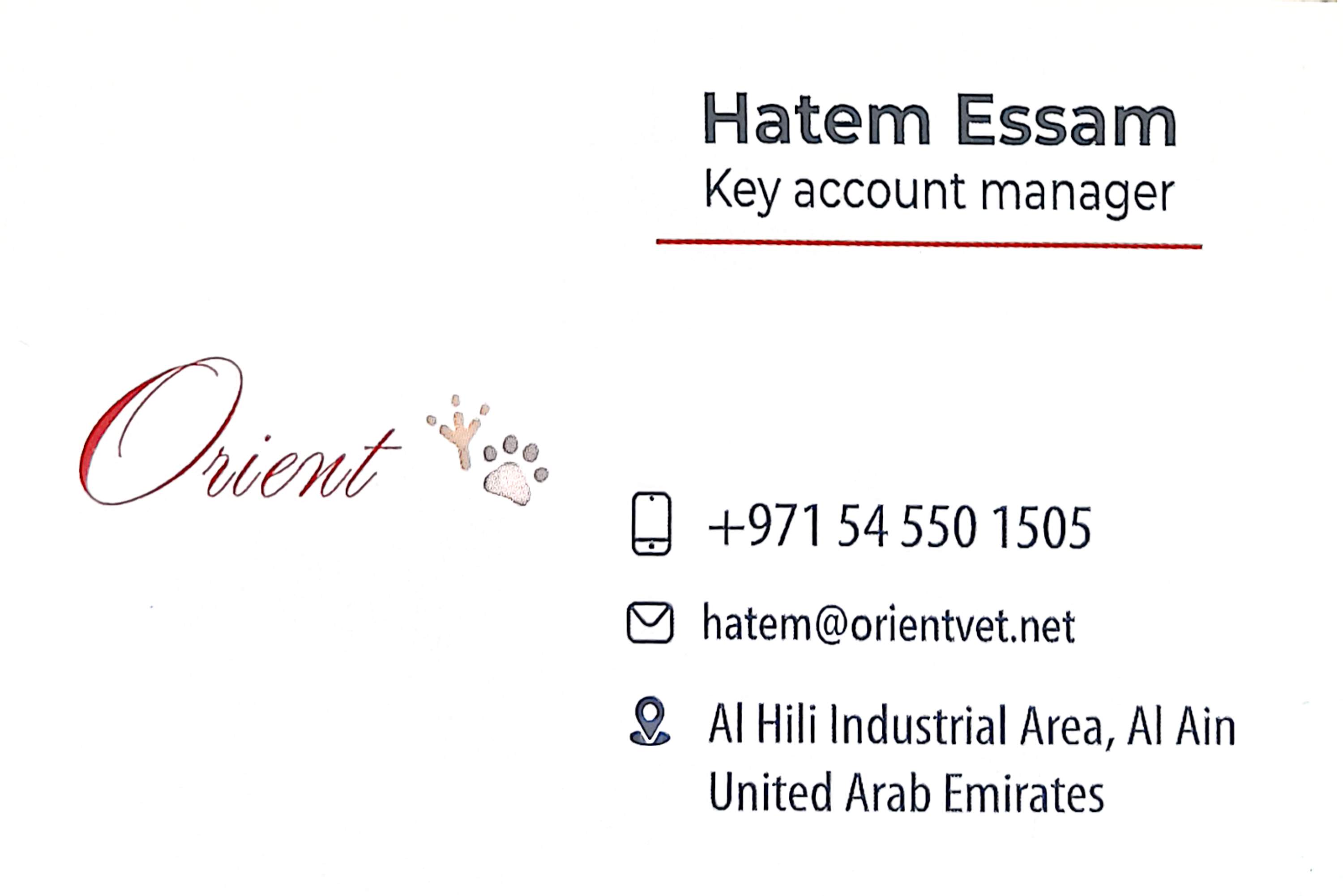 Hatem Essam Key account manager