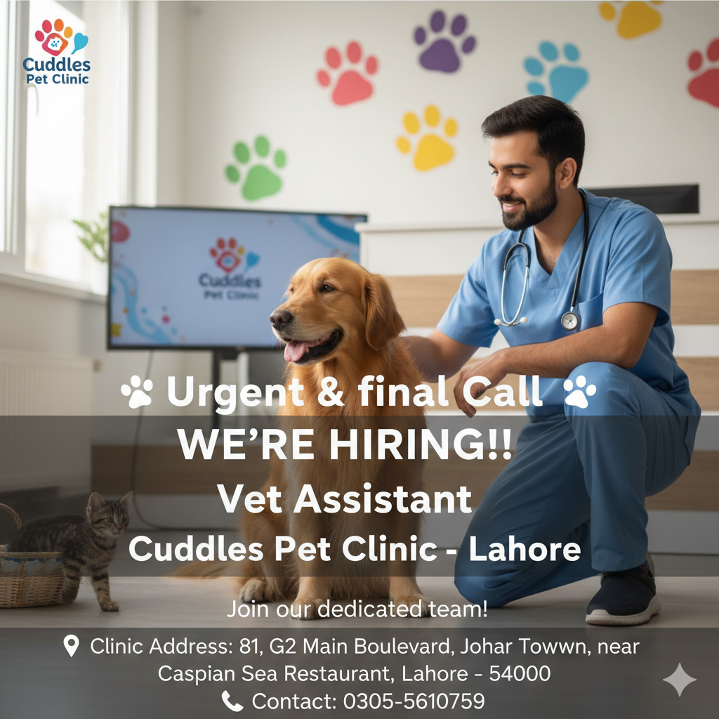 🐾 Urgent & final Call.  WE’RE HIRING!!