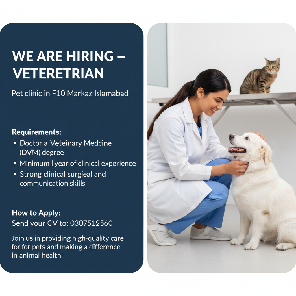 WE ARE HIRING –  VETERINARIAN