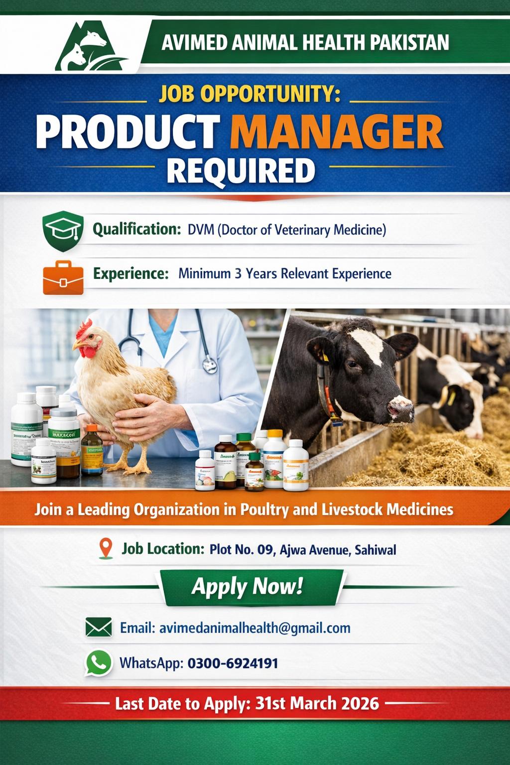 JOB OPPORTUNITY: PRODUCT MANAGER REQUIRED