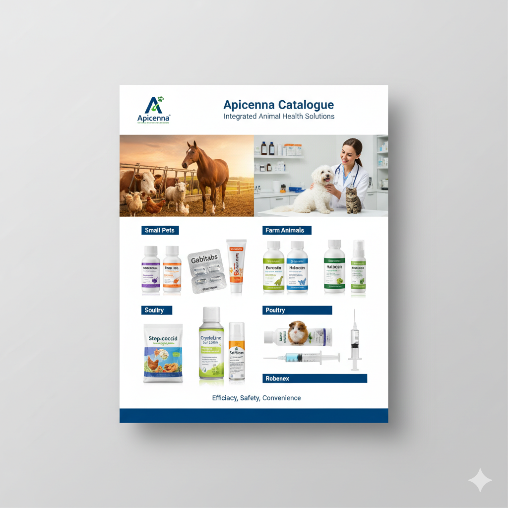 Apicenna Veterinary Catalogue: Comprehensive Healthcare Solutions for Pets, Farm Animals, and Facility Management