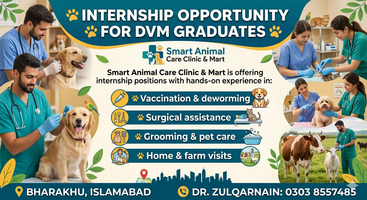 Internship Opportunity for DVM Graduates 🐾