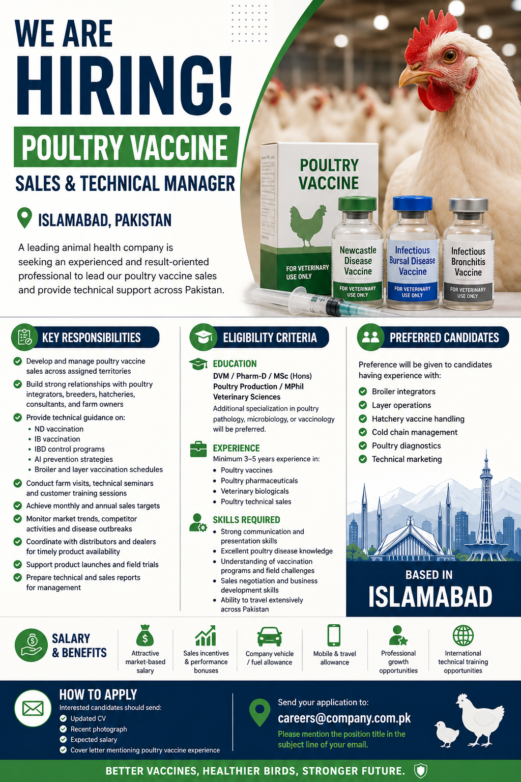 Poultry Vaccine Sales & Technical Manager – Islamabad