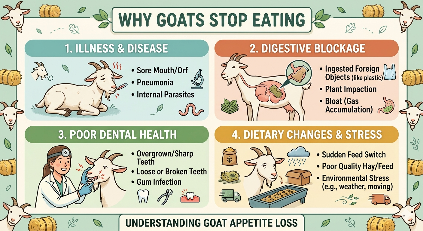 The Silent Alarm: A Comprehensive Guide to Why Goats Stop Eating (Anorexia in Caprines)
