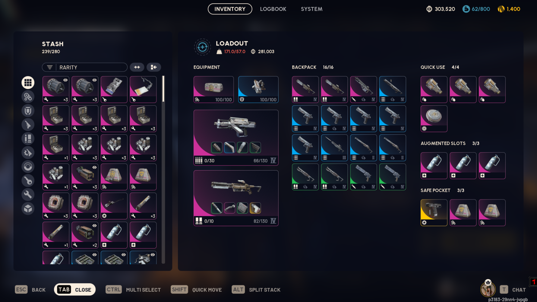 [STEAM] Arc Raiders Standard Level 43+ 303k Coins Stash Max Level 1400 Raider Tokens Bobcat & Venator & Aphelion & Vulcano & 60+ more blueprints