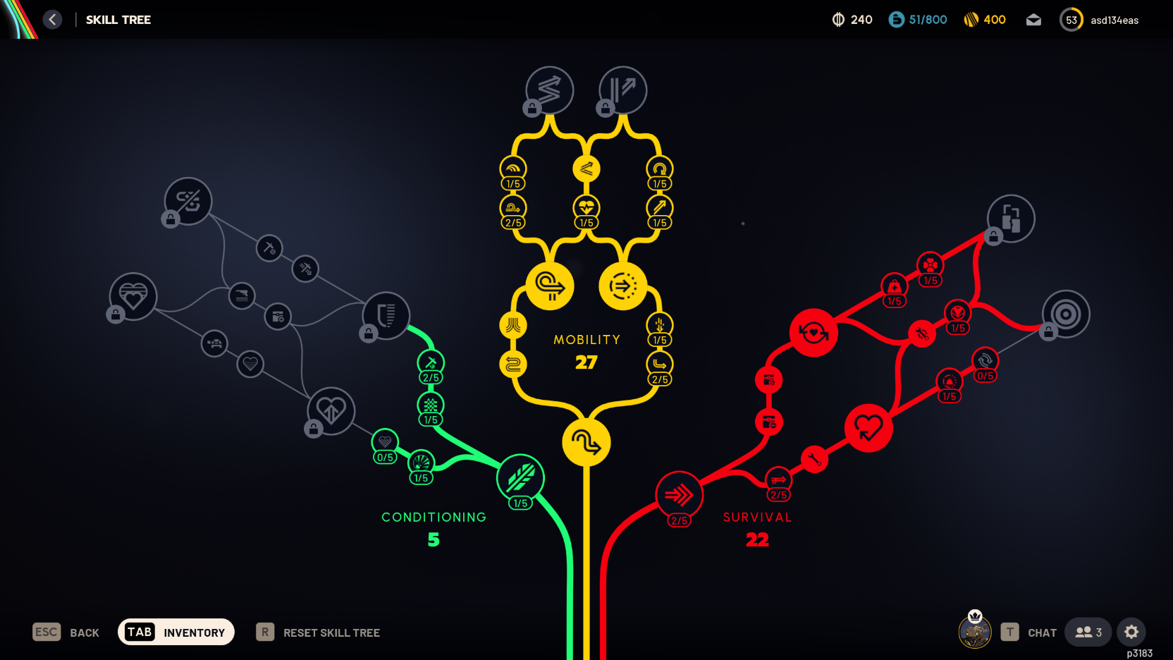 LVL 53 + Full WORKBENCHES 6 Outfit 208 Stash Skill Tree 54 SCRAPPY Lvl3 10 Blueprints