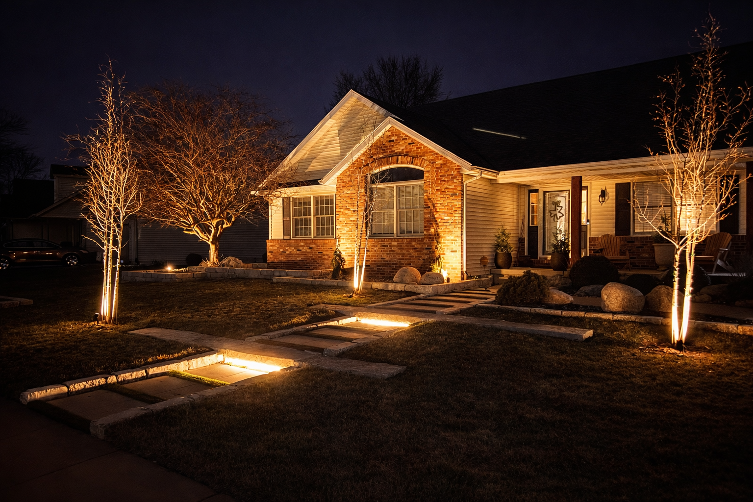 Modern outdoor living space design