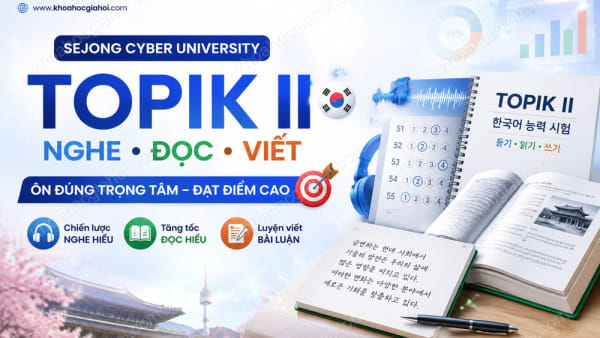 Sejong Cyber University - Kỳ Thi Năng Lực Tiếng Hàn Topik II – Nghe , Đọc ,viết