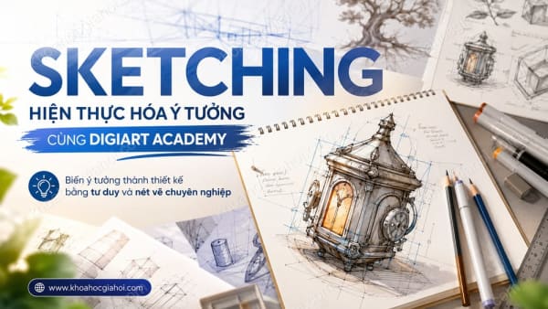 Khoá Học Sketching – Hiện Thực Hóa Ý Tưởng Cùng Digiart Academy