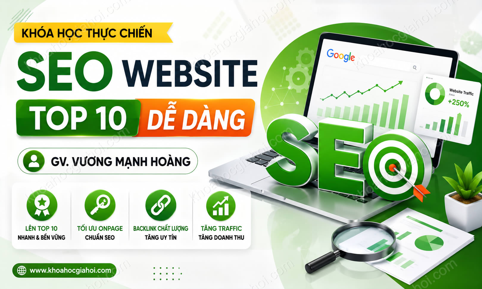 Khóa Học SEO Website TOP 10 Dễ Dàng – GV. Vương Mạnh Hoàng
