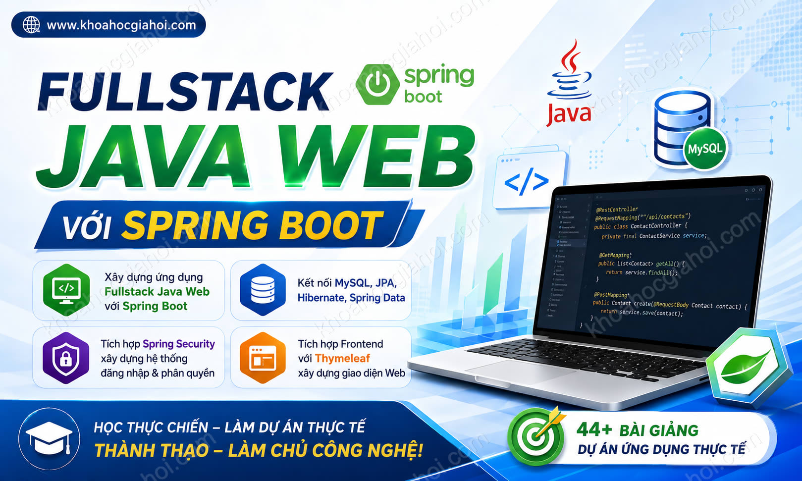 Khóa Học Fullstack Java Web Với Spring Boot
