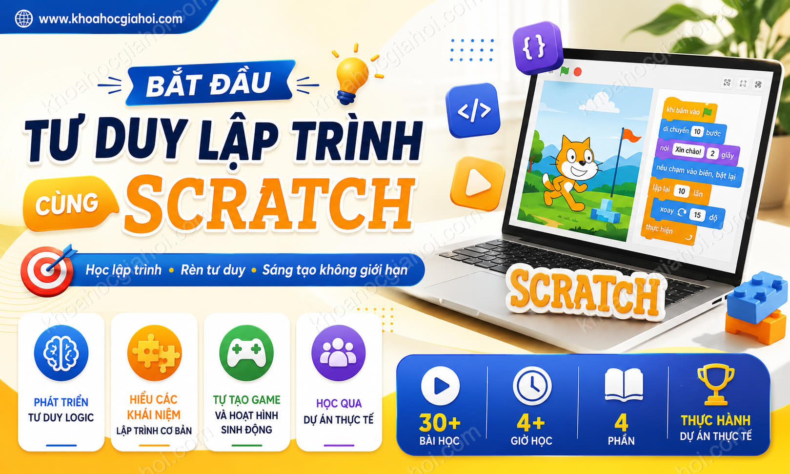 Khóa Học Bắt Đầu Tư Duy Lập Trình Cùng Scratch