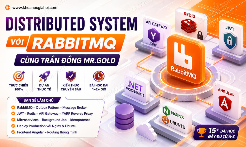 Khóa Học Distributed System Với Rabbitmq Cùng Trần Đồng Mr.Gold
