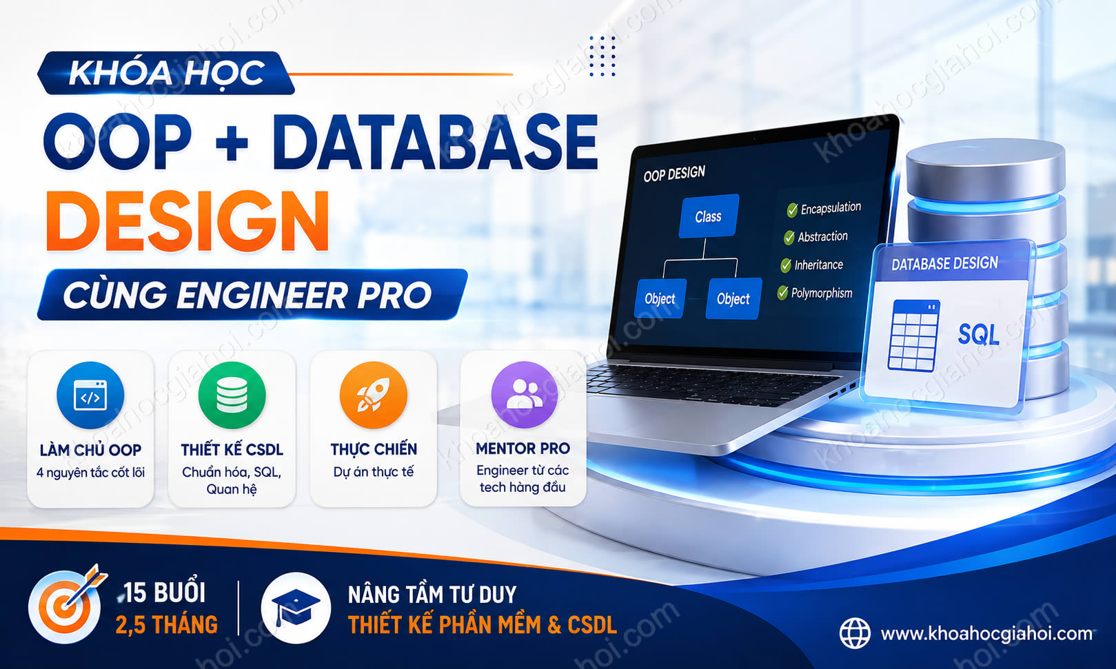 Khóa Học Object - Oriented Design + Database Design Cùng Engineer Pro