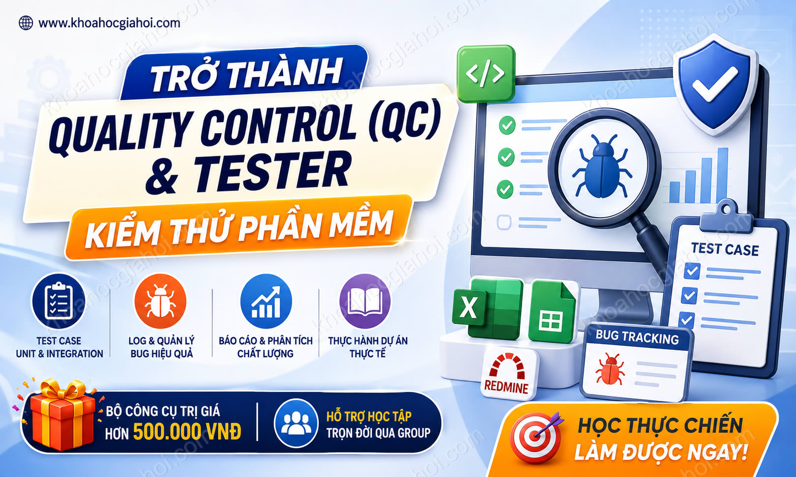 Khóa Học Trở Thành Quality Control (qc) / Tester (kiểm Thử Phần Mềm)