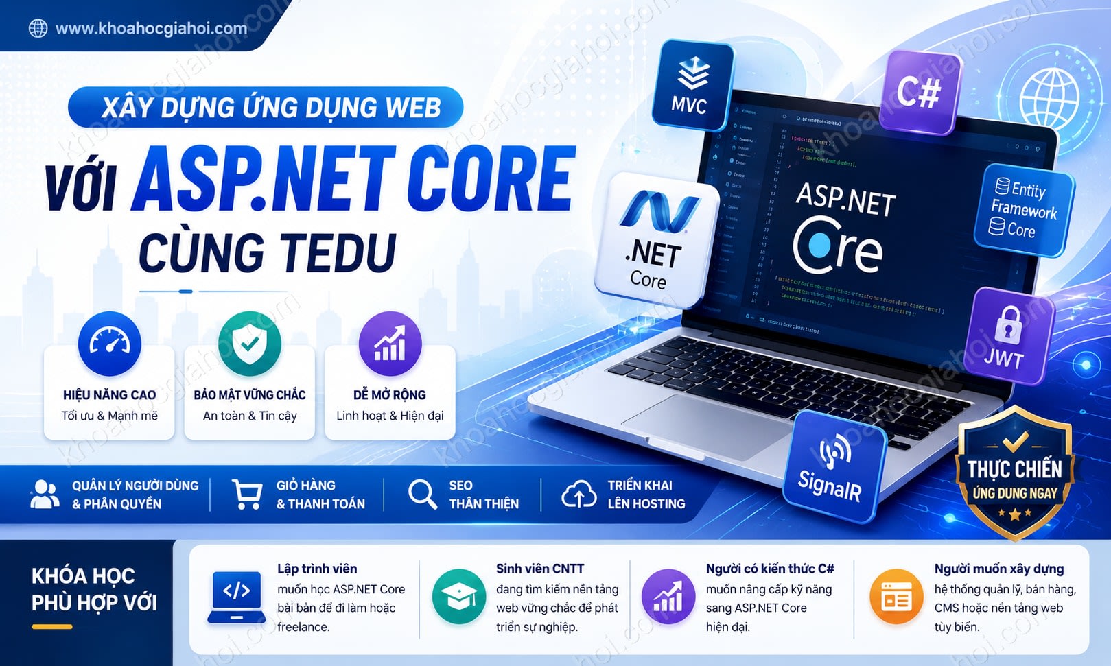 Khóa Xây Dựng Ứng Dụng Web Với Asp.net Core Cùng Tedu