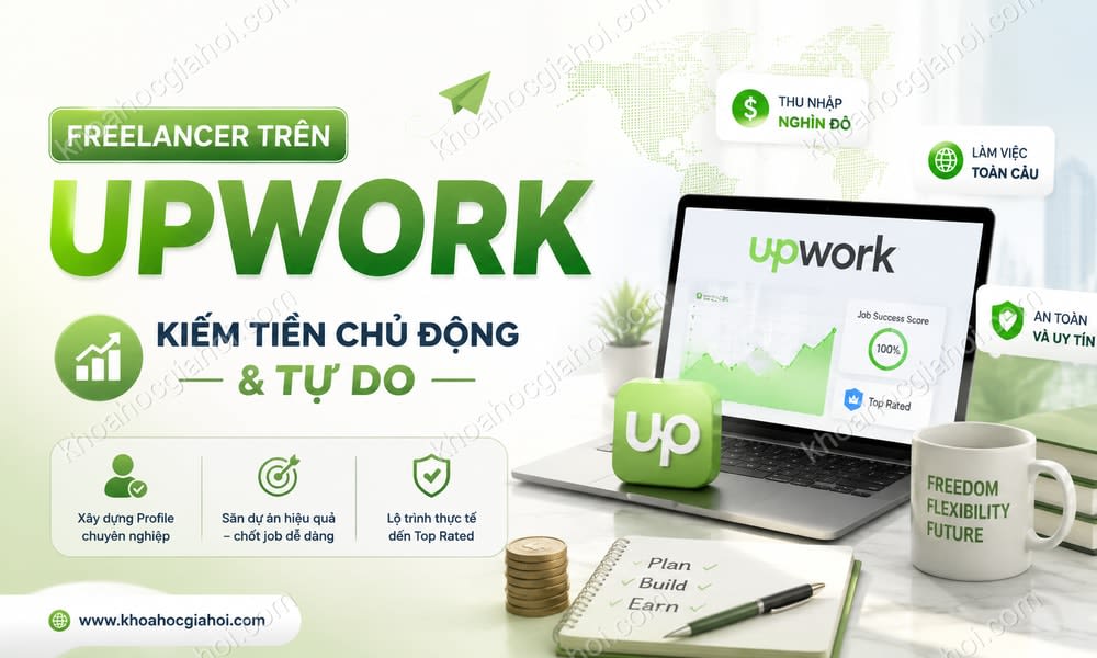 Khóa Học Freelancer Trên Upwork – Kiếm Tiền Chủ Động Và Tự Do