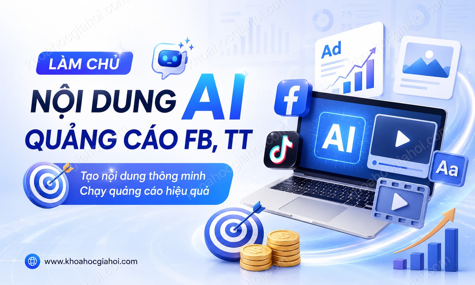Khóa Học Hướng Dẫn Làm Nội Dung AI Và Chạy Quảng Cáo FB, TT