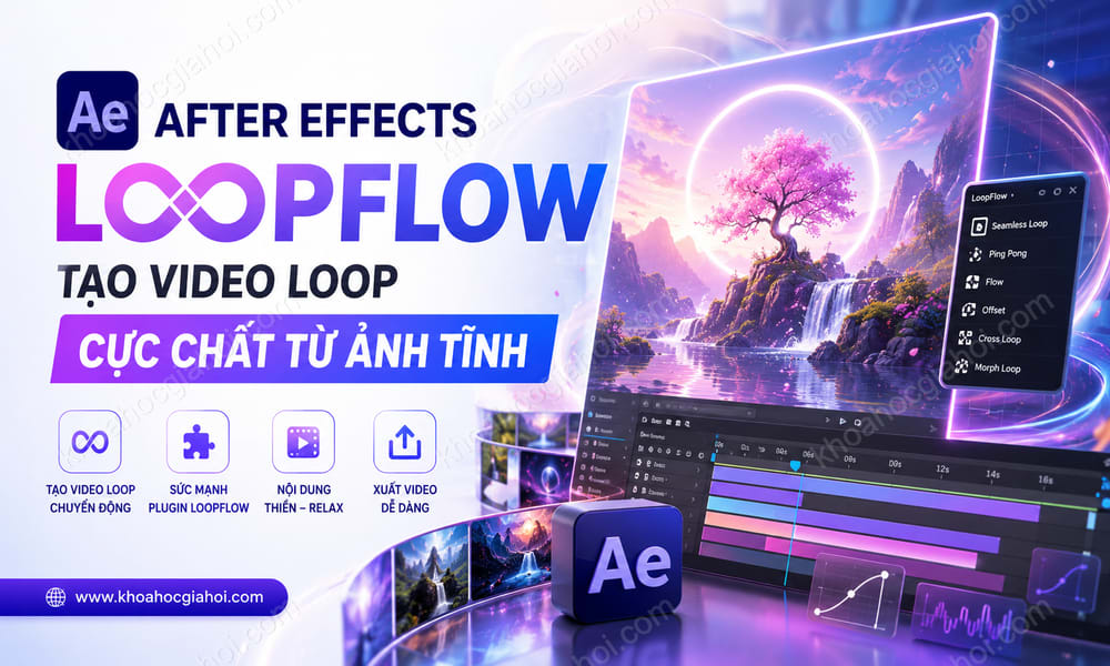 Khóa Học After Effects Loopflow Tạo Video Loop Cực Chất Từ Ảnh Tĩnh