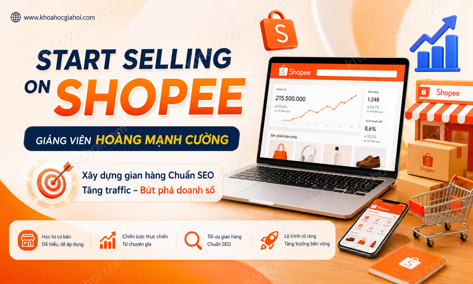 Khóa Học Start Selling On Shopee Giảng Viên Hoàng Mạnh Cường Khóa Học Start Selling On Shopee Giảng Viên Hoàng Mạnh Cường