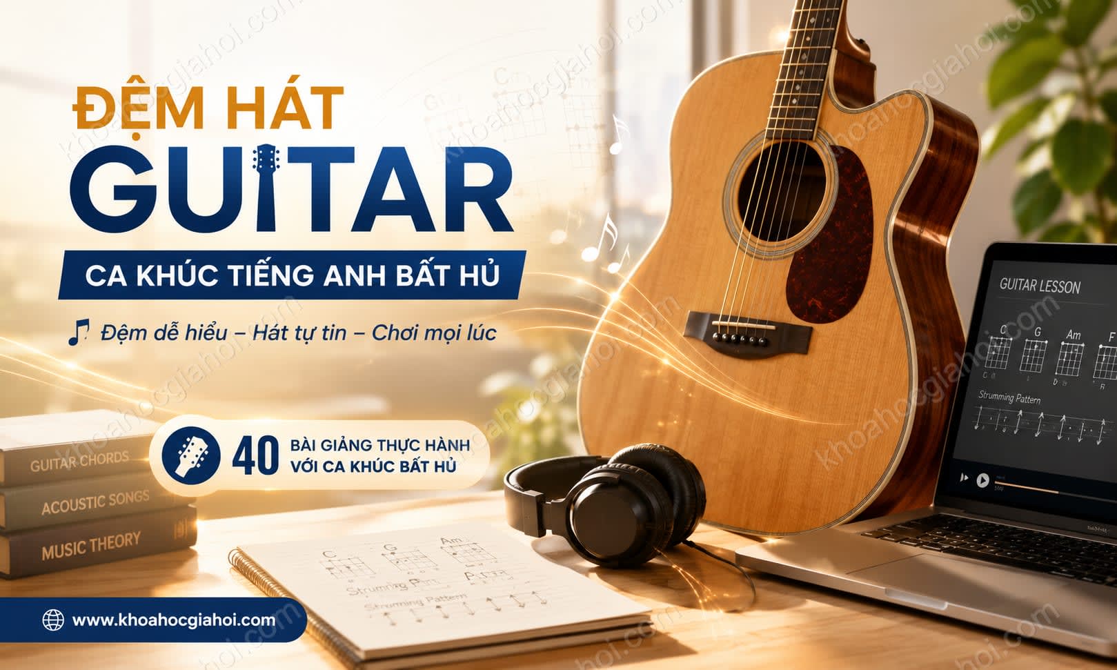Khóa Học Đệm Hát Guitar Với Những Ca Khúc Tiếng Anh Bất Hủ