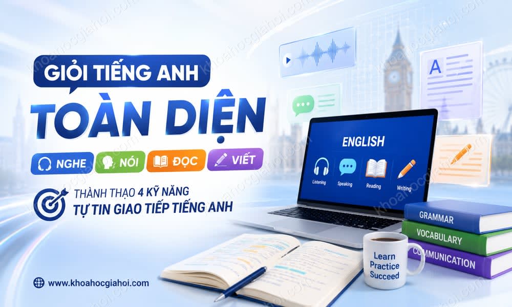 Khóa Học Giỏi Tiếng Anh Toàn Diện: Nghe, Nói, Đọc, Viết