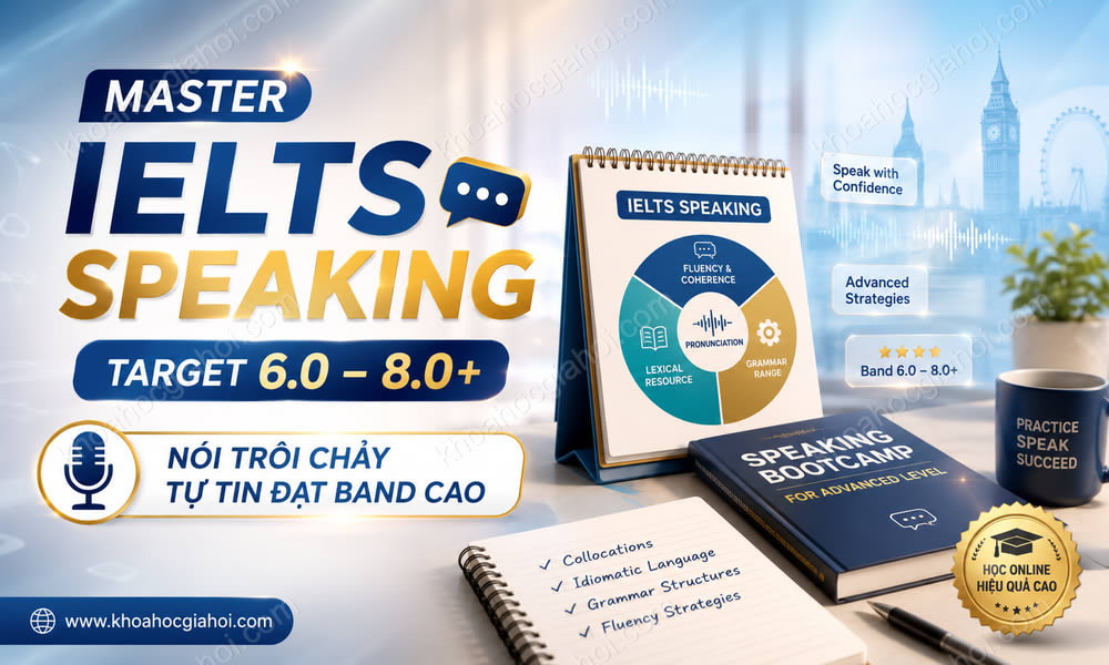 Khóa Học Master IELTS speaking for target 6.0 - 8.0+