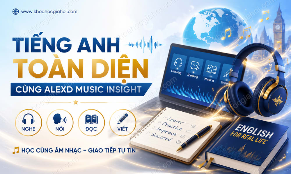 Khóa Học Tiếng Anh Toàn Diện Cùng Alexd Music Insight