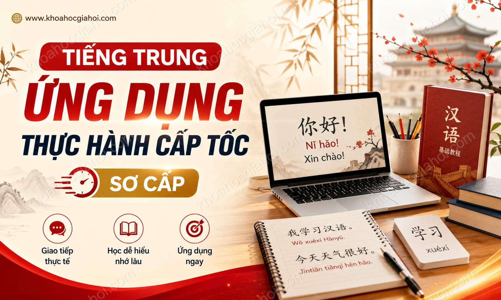 Khóa Học Tiếng Trung Ứng Dụng Thực Hành Cấp Tốc (sơ Cấp) Khóa Học Tiếng Trung Ứng Dụng Thực Hành Cấp Tốc (sơ Cấp)