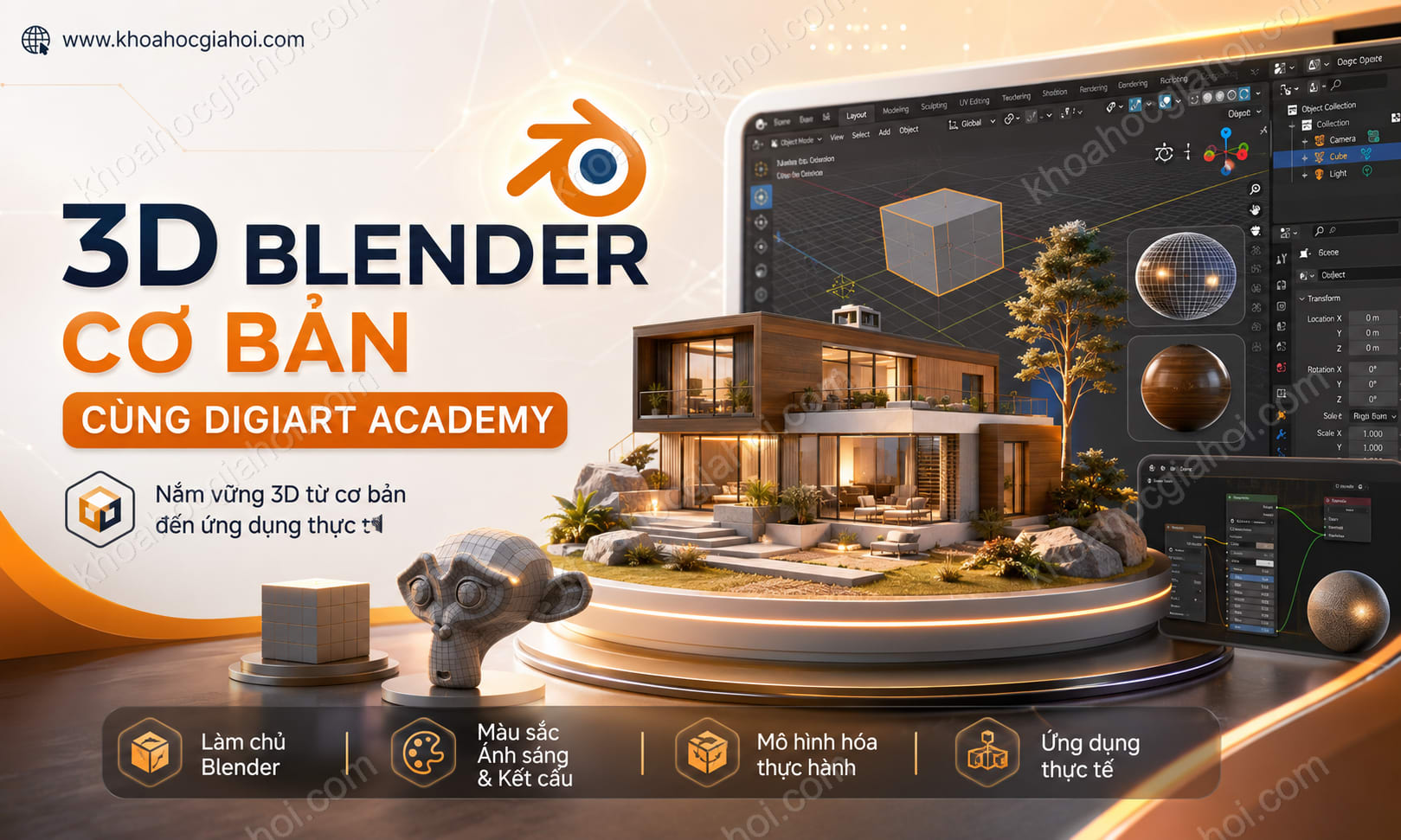 Khóa Học 3D Blender Cơ Bản Cùng Digiart Academy