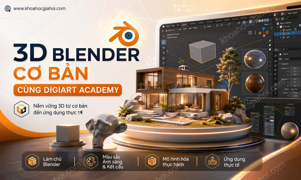 Khóa Học 3D Blender Cơ Bản Cùng Digiart Academy