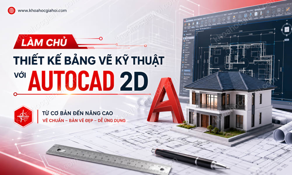 Khóa Học Làm Chủ Thiết Kế Bảng Vẽ Kỹ Thuật Với Autocad 2D