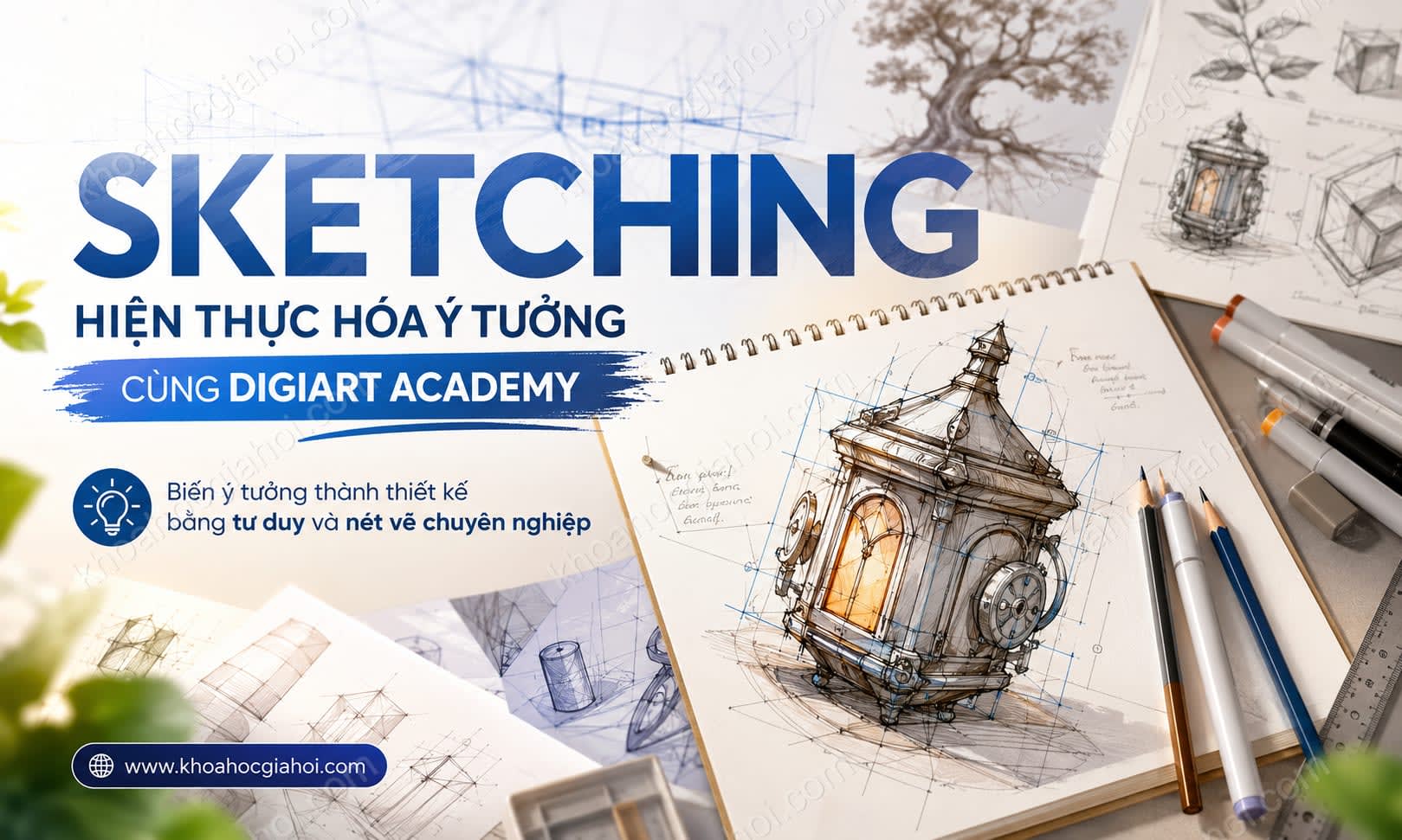 Khoá Học Sketching – Hiện Thực Hóa Ý Tưởng Cùng Digiart Academy