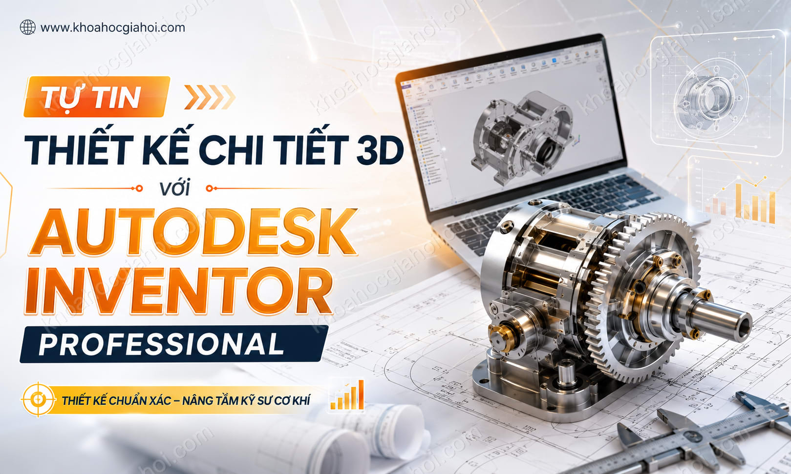 Khóa Học Tự Tin Thiết Kế Chi Tiết 3d Với Autodesk Inventor Professional