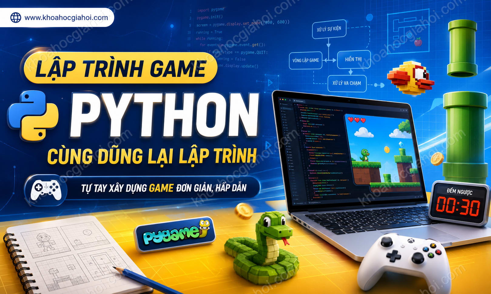 Khóa Học Lập Trình Game Python Cùng Dũng Lại Lập Trình Khóa Học Lập Trình Game Python Cùng Dũng Lại Lập Trình