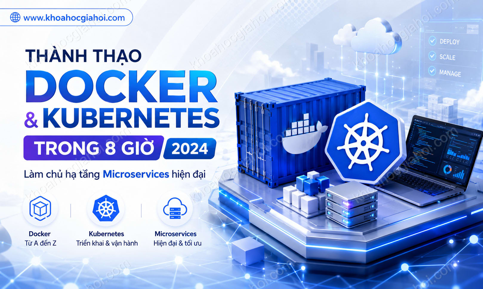Khóa Học Thành Thạo Docker – Kubernetes Trong 8 Giờ – 2024 Khóa Học Thành Thạo Docker – Kubernetes Trong 8 Giờ – 2024