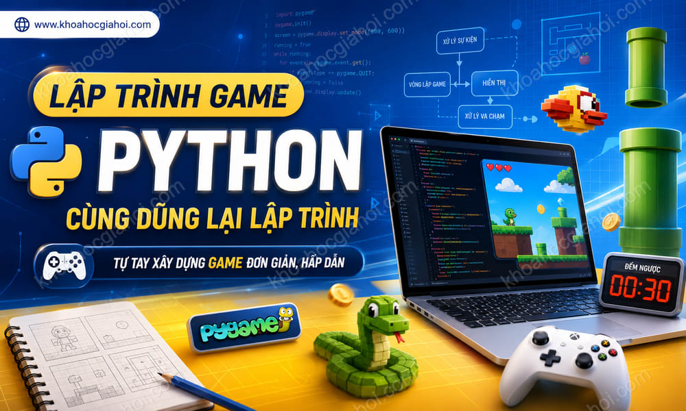 Khóa Học Lập Trình Game Python Cùng Dũng Lại Lập Trình