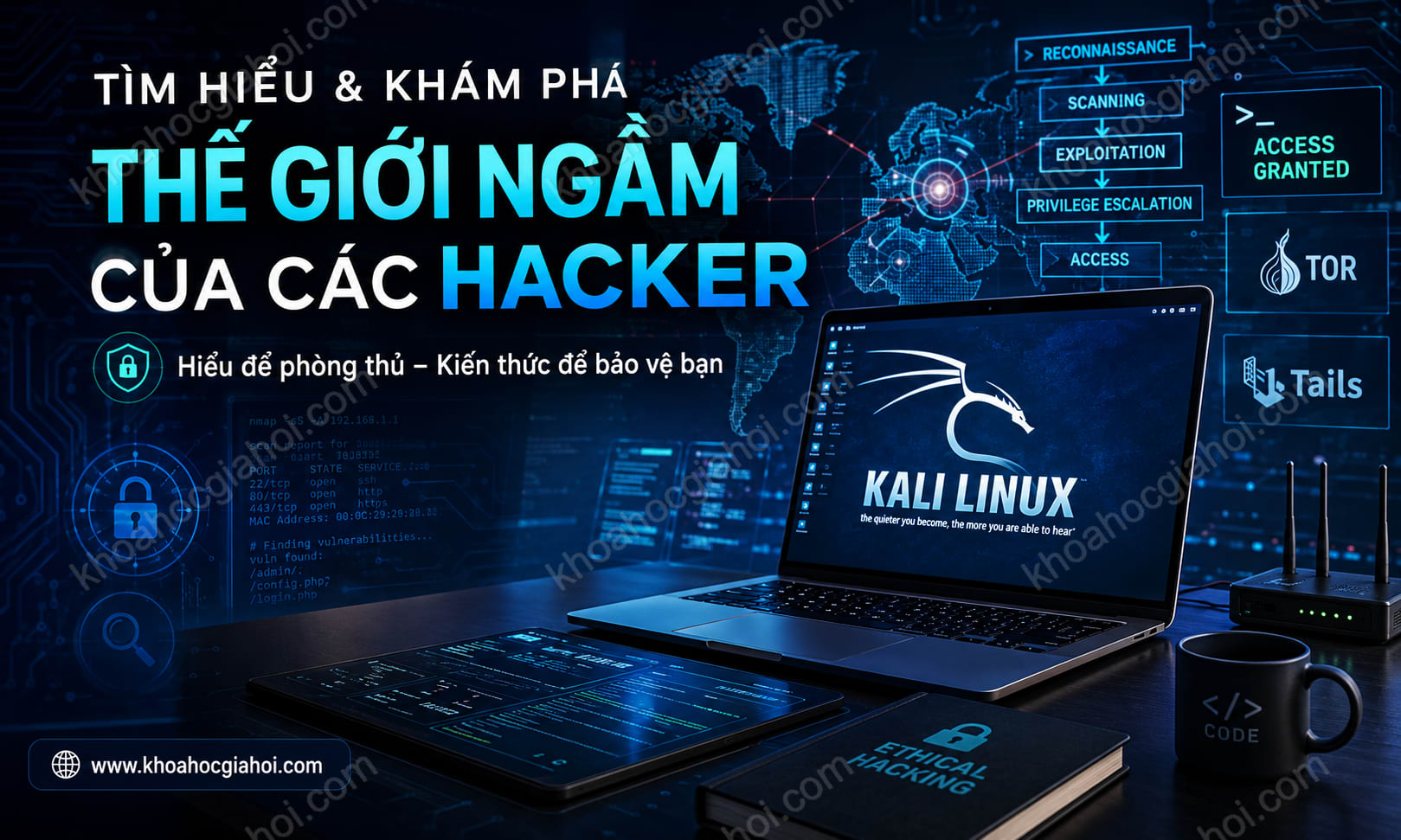 Khóa Học Tìm Hiểu Và Khám Phá Thế Giới Ngầm Của Các Hacker Khóa Học Tìm Hiểu Và Khám Phá Thế Giới Ngầm Của Các Hacker