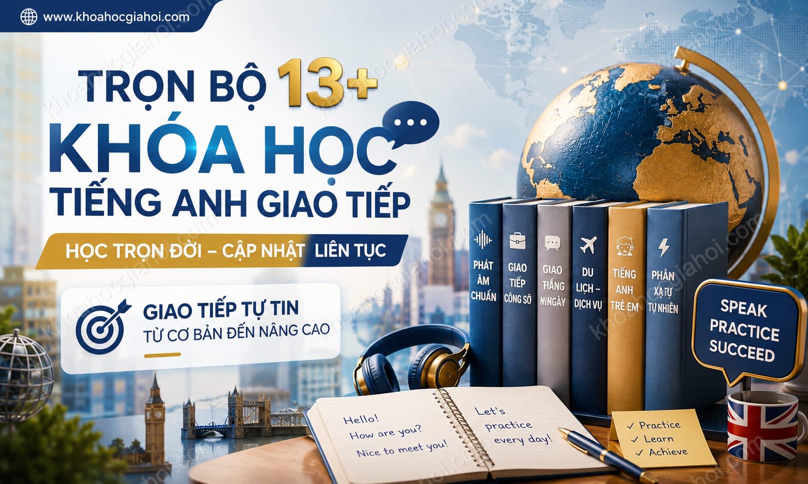 Trọn Bộ 13+ Khóa Học Tiếng Anh Giao Tiếp – Học Trọn Đời, Cập Nhật Liên Tục Miễn Phí
