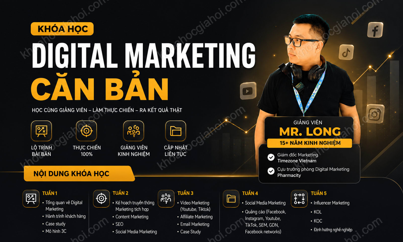 Khóa Học Digital Marketing Căn Bản Mới Nhất Cùng Mr.long Khóa Học Digital Marketing Căn Bản Mới Nhất Cùng Mr.long