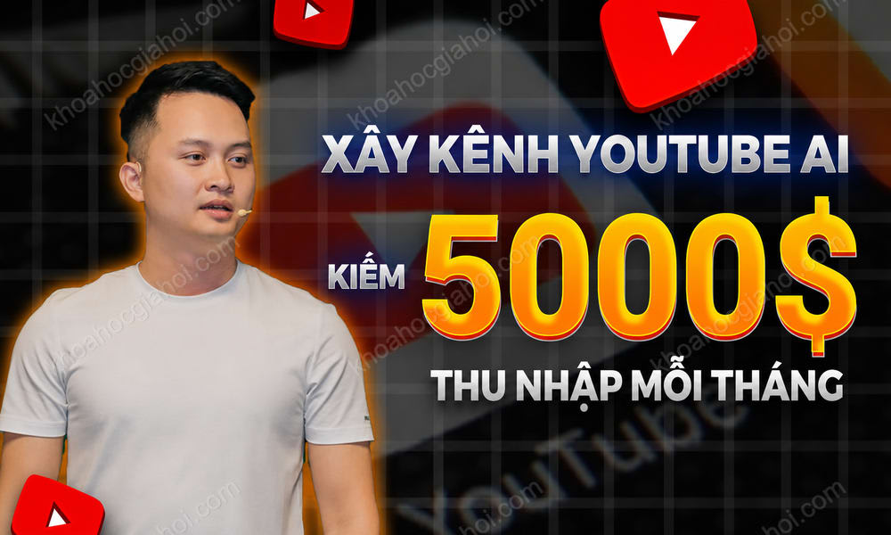 Khóa Học Xây Kênh Youtube Với AI Kiếm 5000$/ Tháng Cùng Bagi Academy