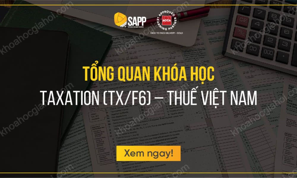 Khóa Học Sapp Taxation (TX/F6) ACCA – Thuế Việt Nam