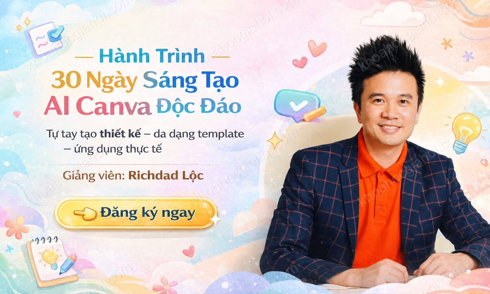 Khóa Học Hành Trình 30 Ngày Sáng Tạo AI & Canva Độc Đáo