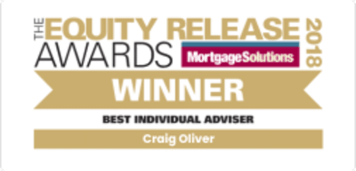 Equity Release Awards 2018 Winner, Best Individual Adviser, Craig Oliver