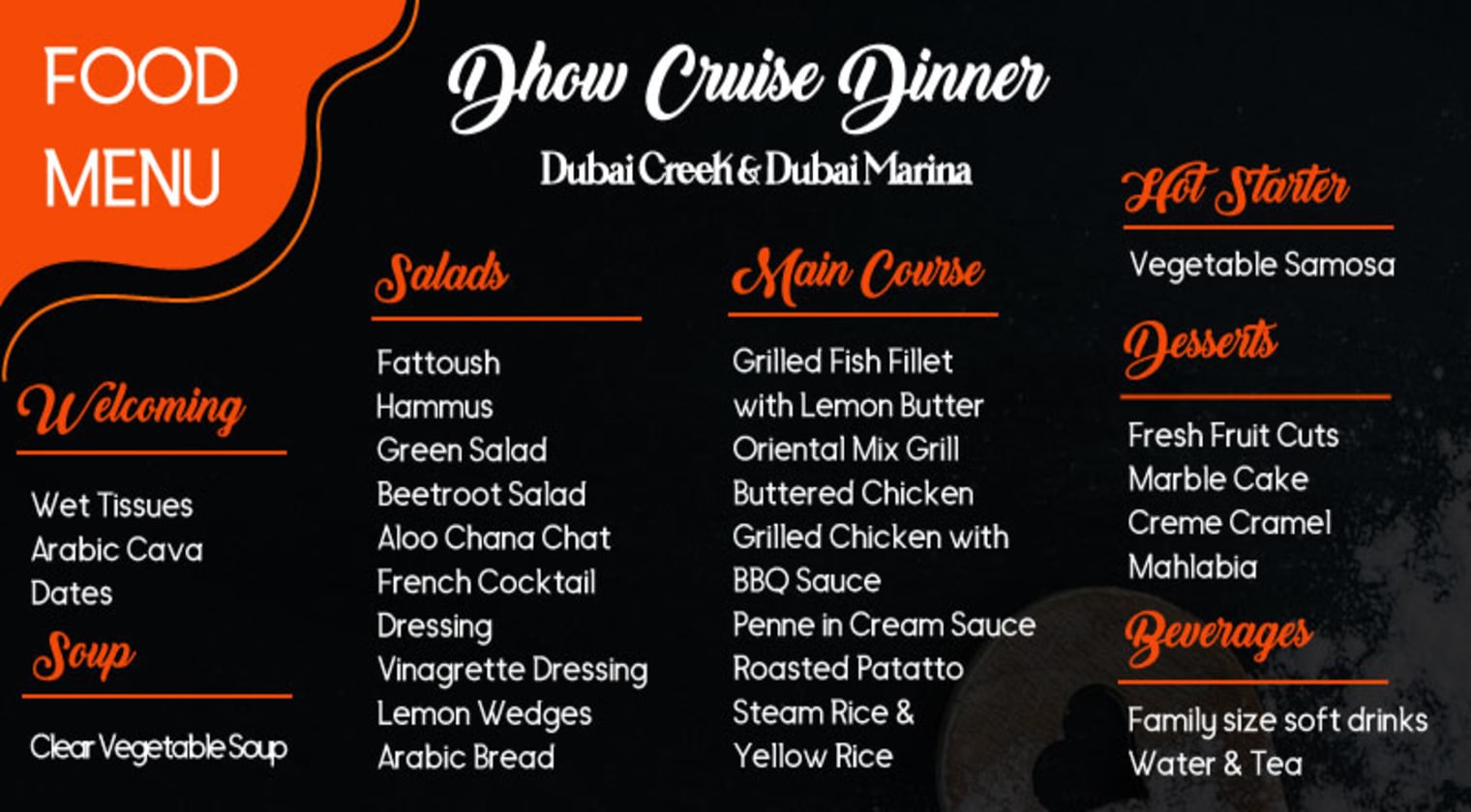 Dhow Cruise Dinner Tickets
