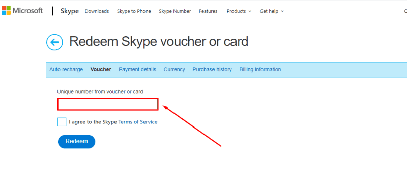 Redeem Skype Gift Card